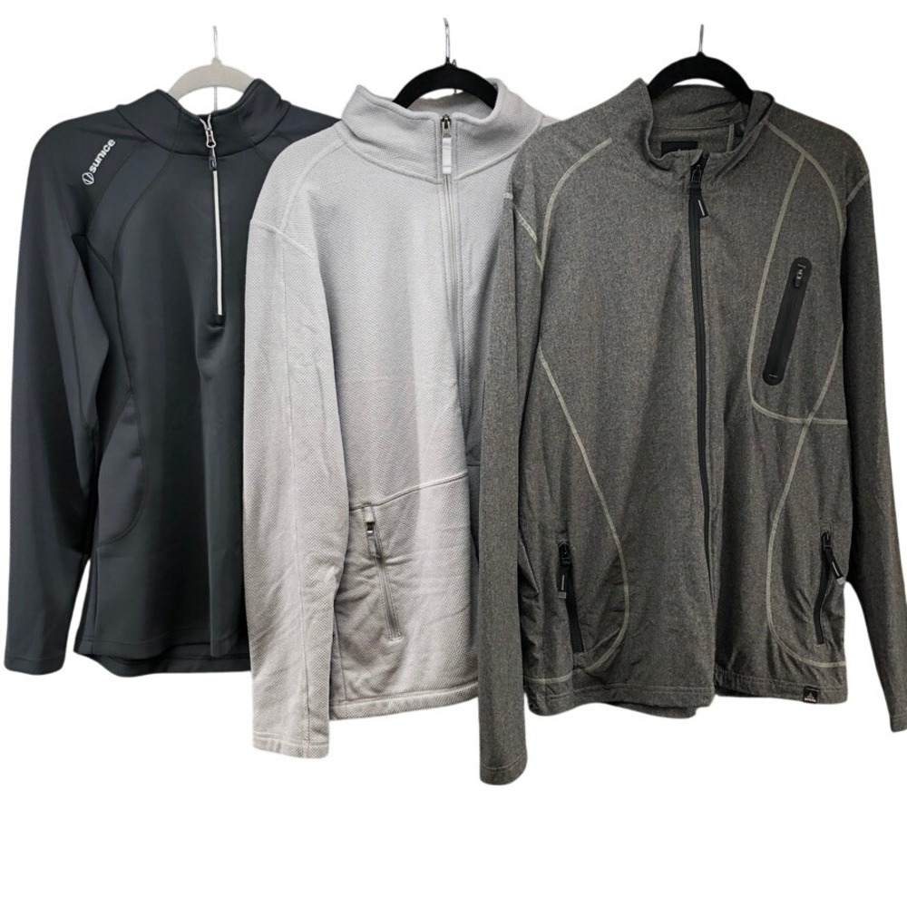 Sunice North Face prAna Jackets Pullovers Bundle Mens Large Bundle Grey Active